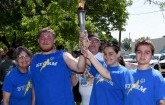Storm Special Olympics Joins Law Enforcement for Torch Run in Larned
